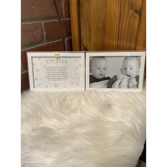 THE GRANDPARENT GIFT CO PICTURE FRAME FOR TWINS - Picture 1 of 6